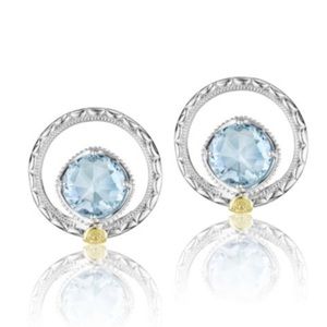Tacori 18K925 Island Rains Sky Blue Topaz Earring